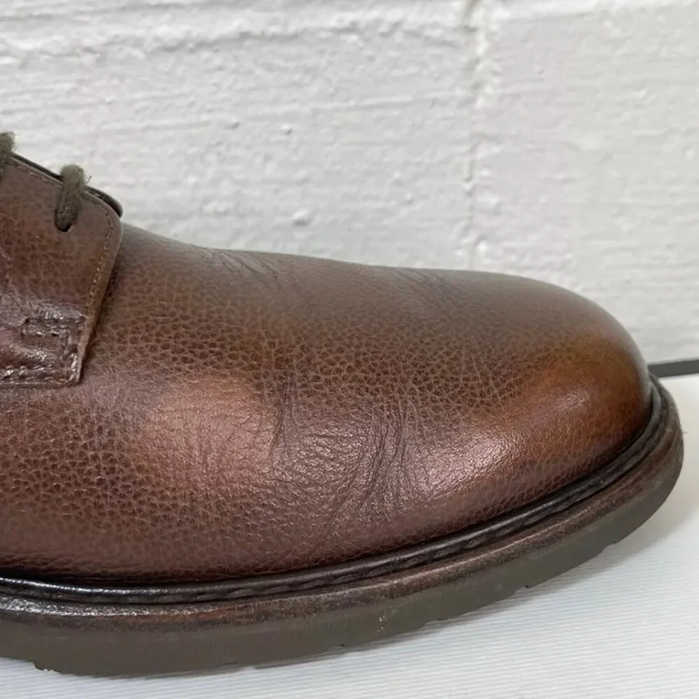 Mephisto Air Relax Goodyear Welt Brown Pebble Leather Oxford Dress Shoes Mens‎ 9